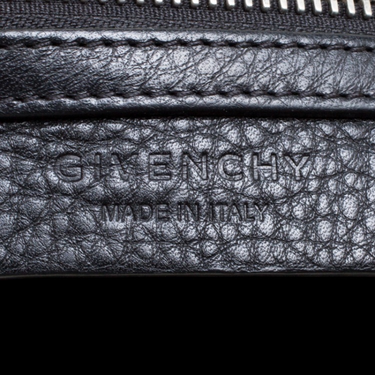 Pre Owned Givenchy Black Leather Small Nightingale Top Handle Bag