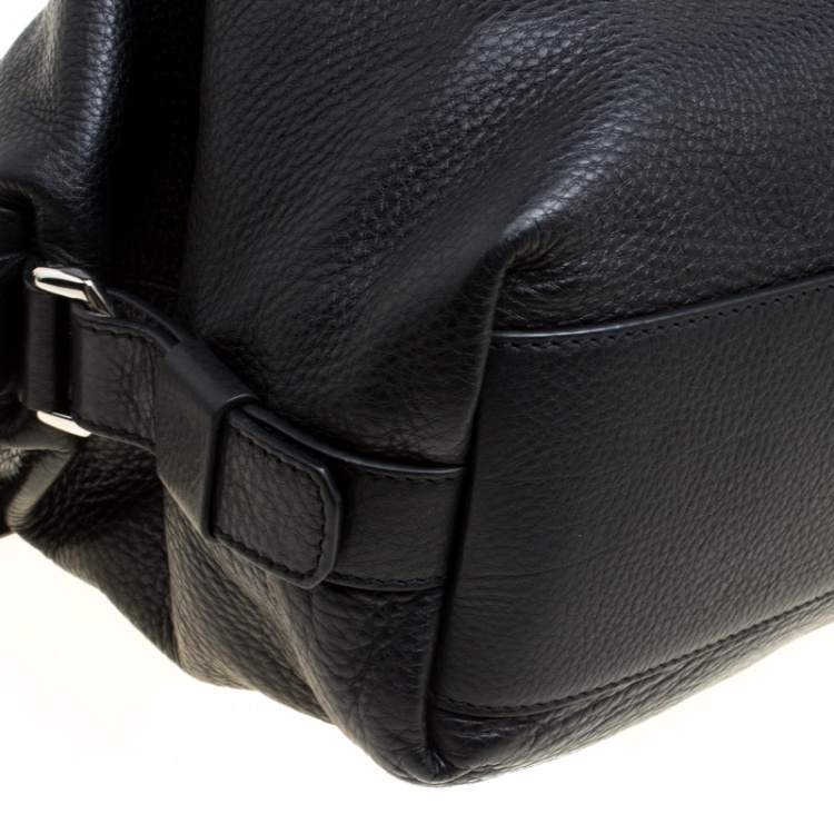 Pre Owned Givenchy Black Leather Small Nightingale Top Handle Bag