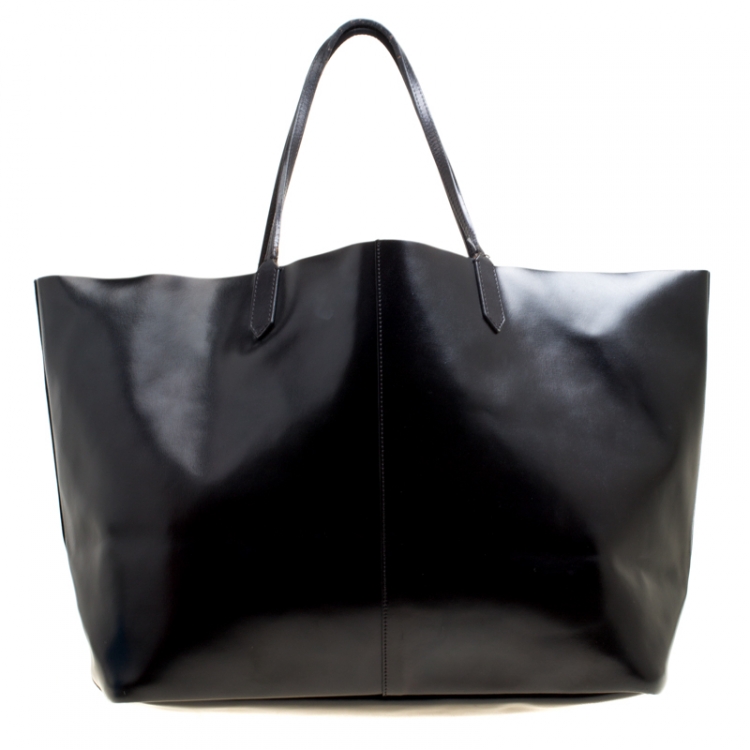 Pre Owned Givenchy Black Glazed Leather Large Antigona Shopping Tote