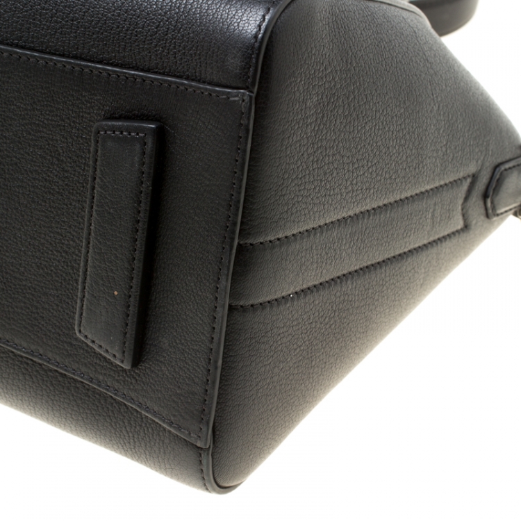 Pre Owned Givenchy Black Leather Small Antigona Satchel
