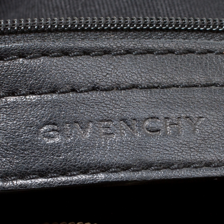 Pre Owned Givenchy Black Leather Hobo