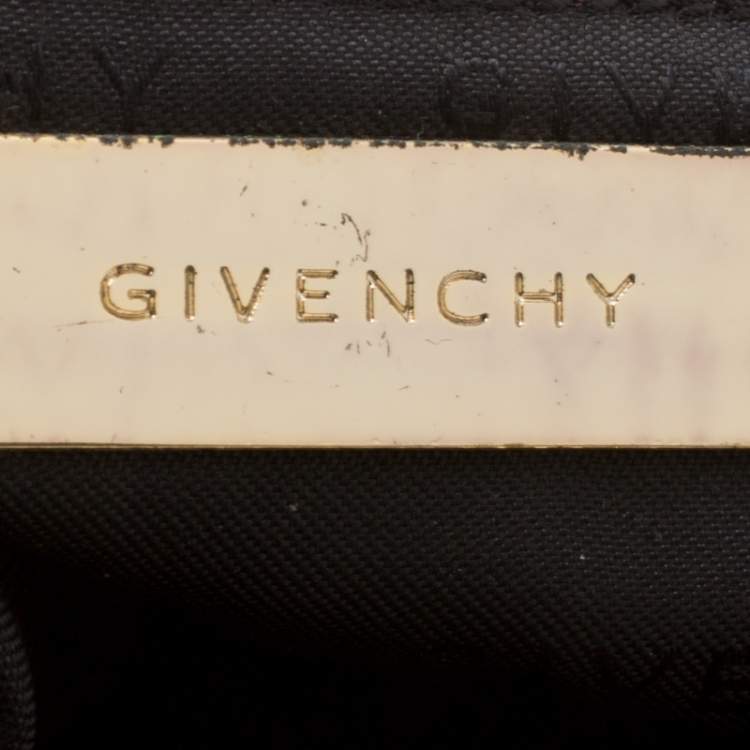 Pre Owned Givenchy Black Signature Canvas Shoulder Bag