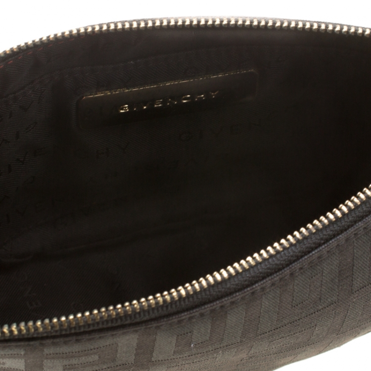 Pre Owned Givenchy Black Signature Canvas Shoulder Bag