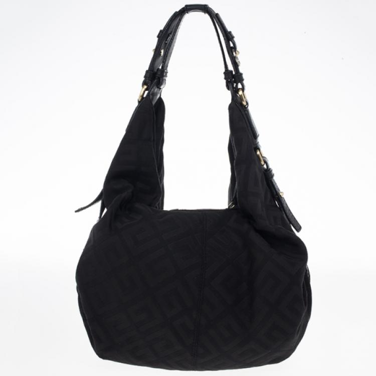 Pre Owned Givenchy Monogram Canvas Logo Hobo