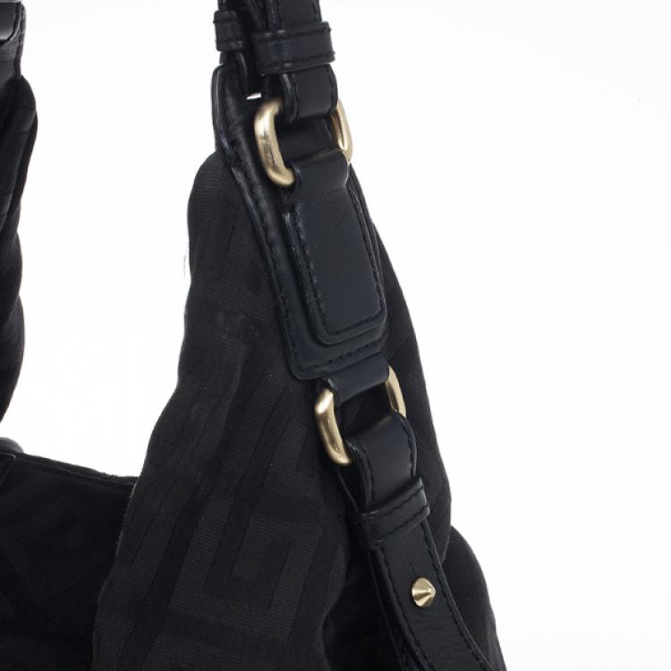 Pre Owned Givenchy Monogram Canvas Logo Hobo