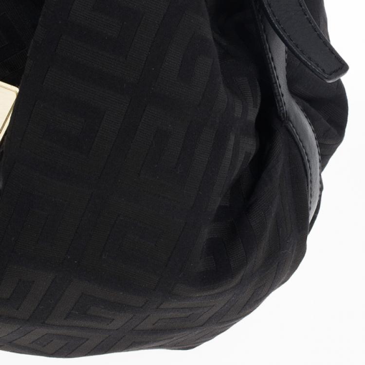 Pre Owned Givenchy Monogram Canvas Logo Hobo