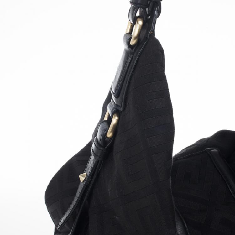 Pre Owned Givenchy Monogram Canvas Logo Hobo