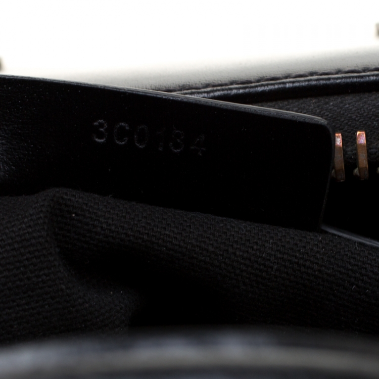 Pre Owned Givenchy Black Leather Antigona Top Handle Bag