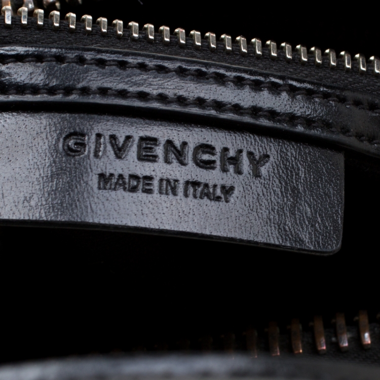 Pre Owned Givenchy Black Leather Antigona Top Handle Bag