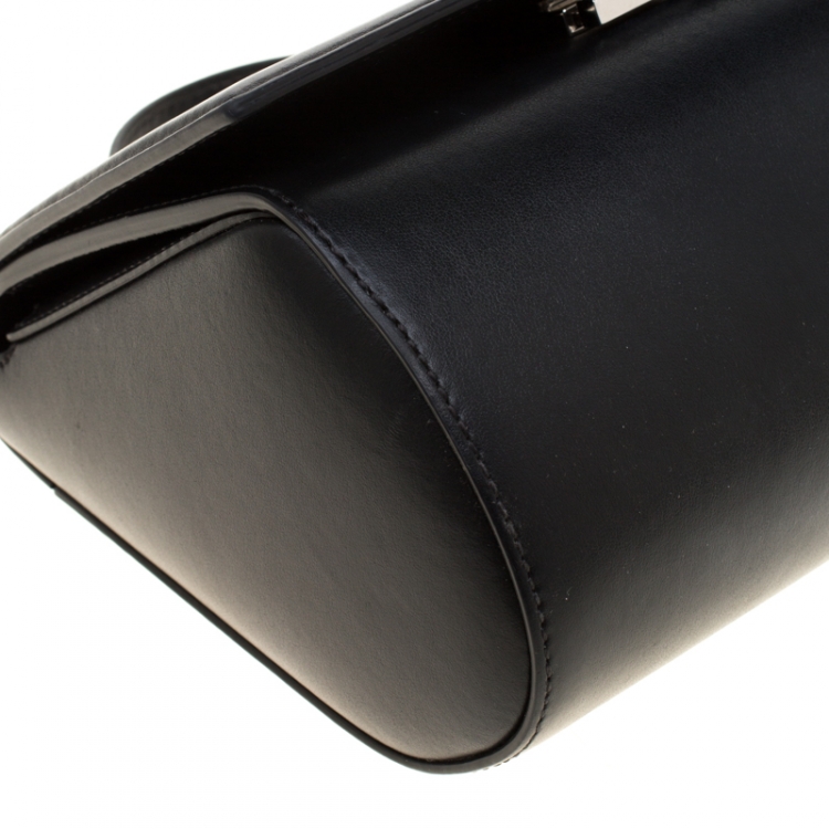 Pre Owned Givenchy Black Leather Mini Pandora Box Crossbody Bag