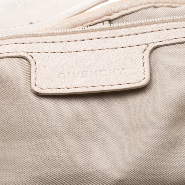 Pre Owned Givenchy Beige Leather Bucket Bag
