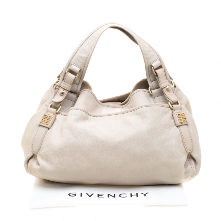 Pre Owned Givenchy Beige Leather Bucket Bag