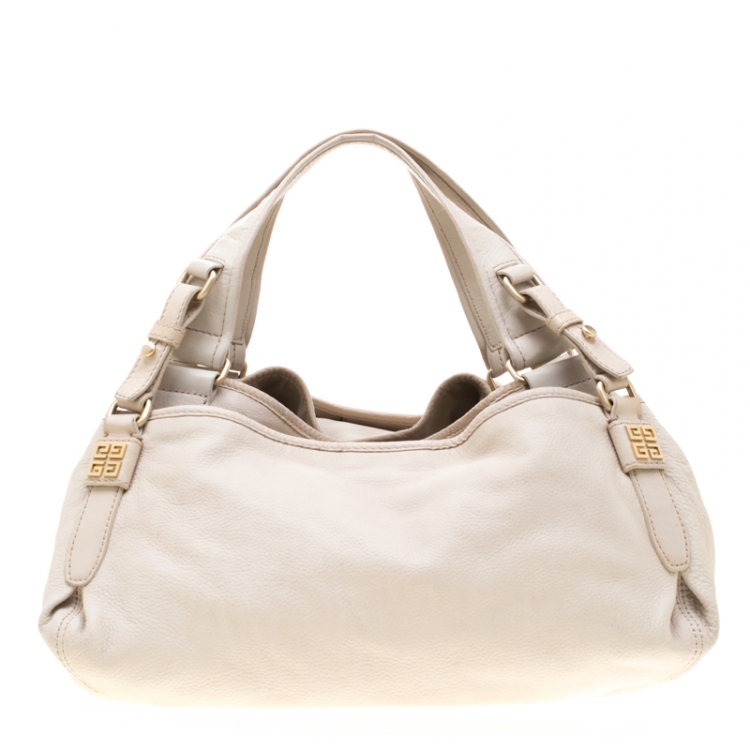Pre Owned Givenchy Beige Leather Bucket Bag