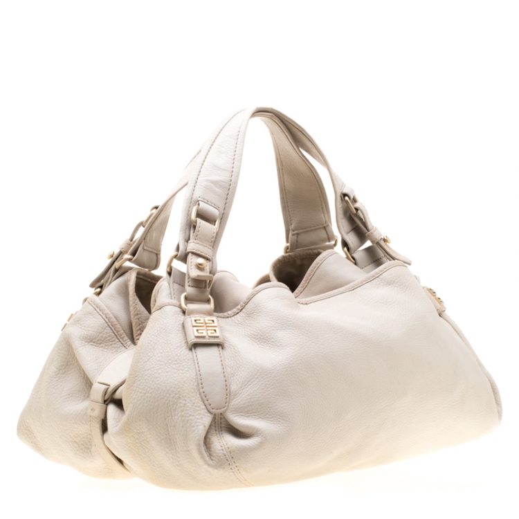 Pre Owned Givenchy Beige Leather Bucket Bag