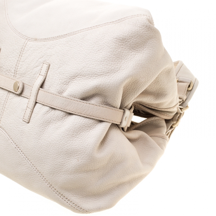 Pre Owned Givenchy Beige Leather Bucket Bag