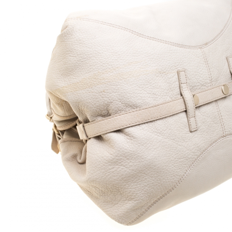 Pre Owned Givenchy Beige Leather Bucket Bag