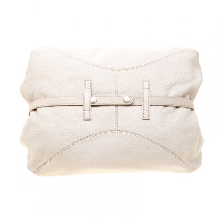 Pre Owned Givenchy Beige Leather Bucket Bag