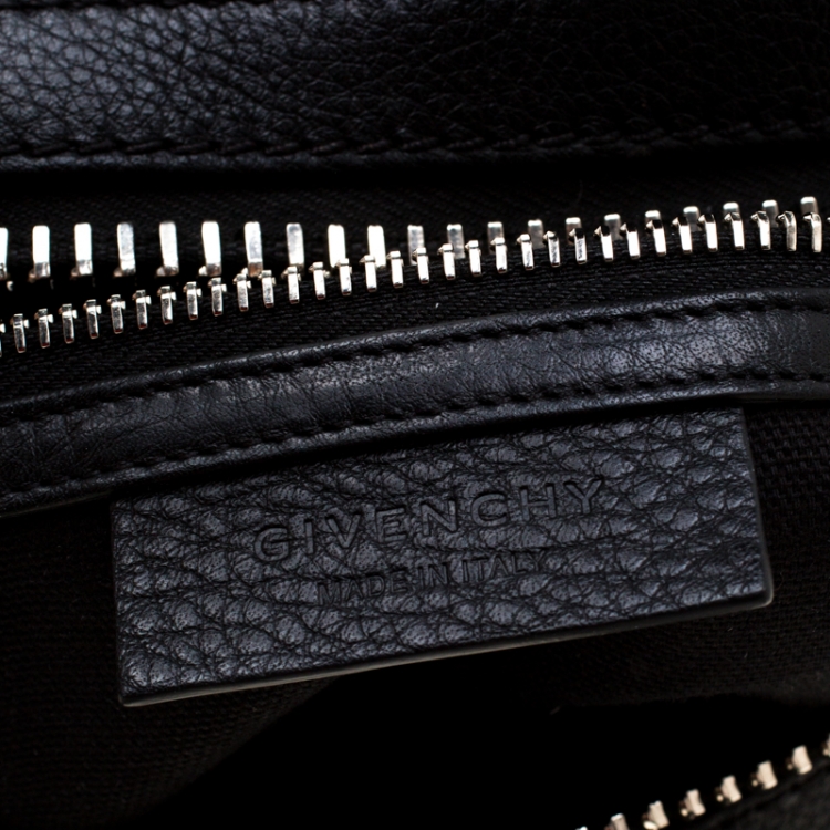 Pre Owned Givenchy Black Leather Small Nightingale Satchel