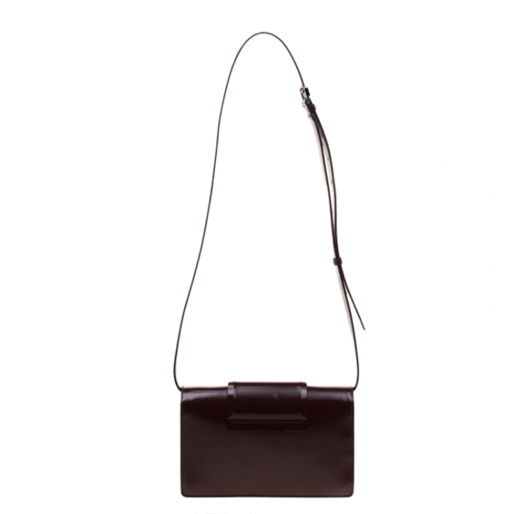 Pre Owned Givenchy Burgundy Leather Small Infinity Shoulder Bag
