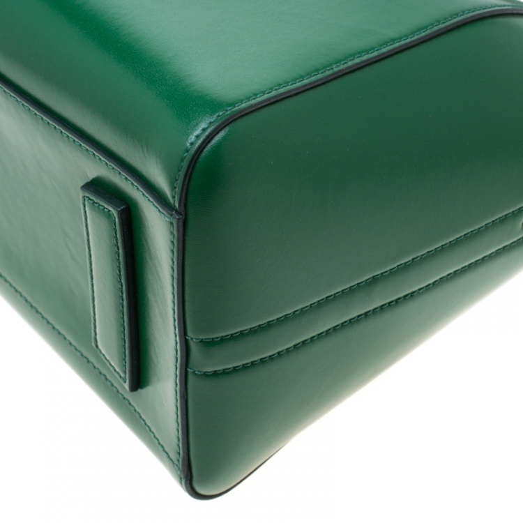 Pre Owned Givenchy Green Leather Small Antigona Satchel