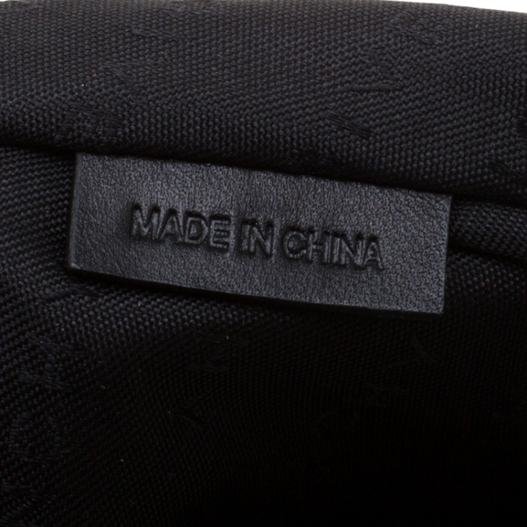 Pre Owned Givenchy Black Canvas and Leather Shoulder Bag