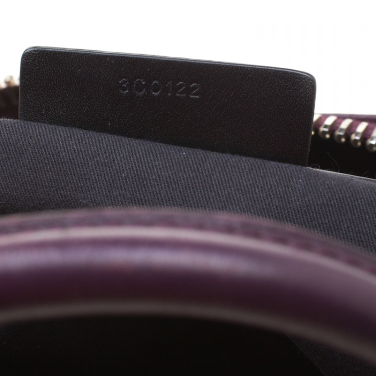 Pre Owned Givenchy Purple Leather Antigona Satchel