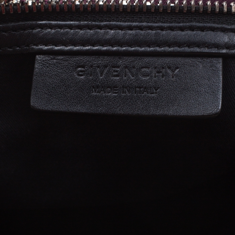 Pre Owned Givenchy Purple Leather Antigona Satchel