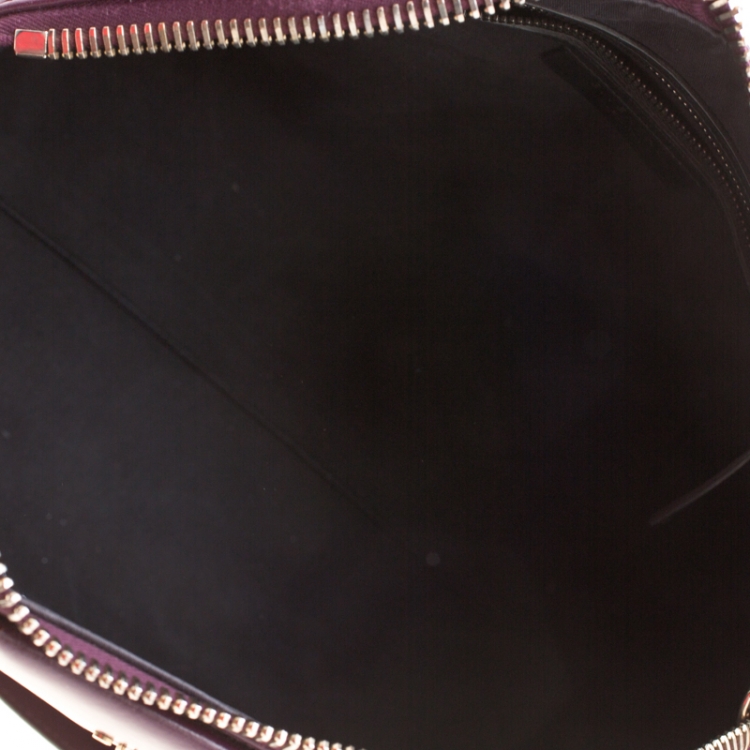 Pre Owned Givenchy Purple Leather Antigona Satchel