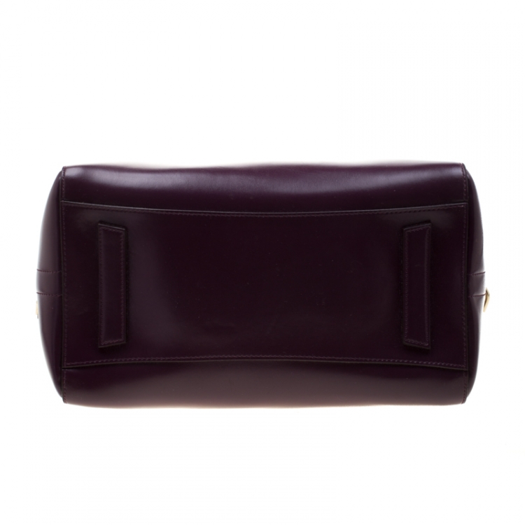 Pre Owned Givenchy Purple Leather Antigona Satchel