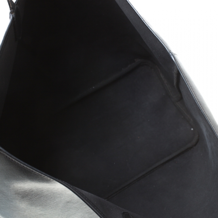 Pre Owned Givenchy Black Rottweiler Print Coated Canvas Medium Antigona Tote