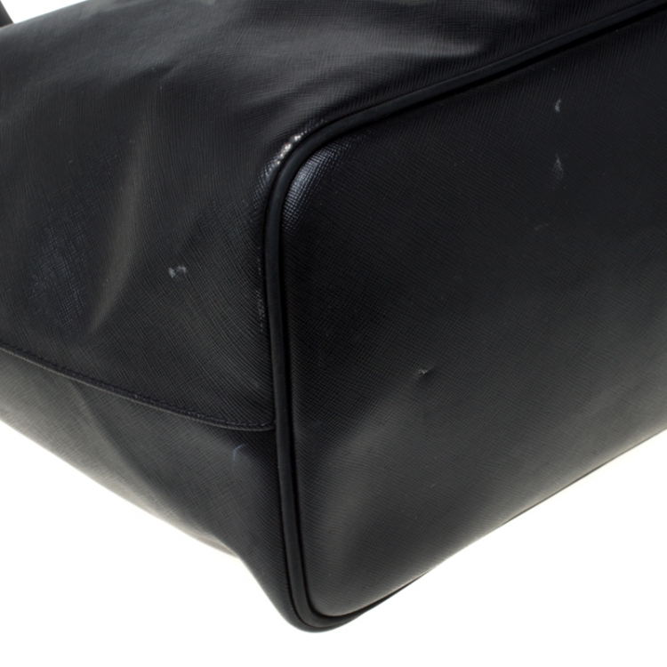 Pre Owned Givenchy Black Rottweiler Print Coated Canvas Medium Antigona Tote