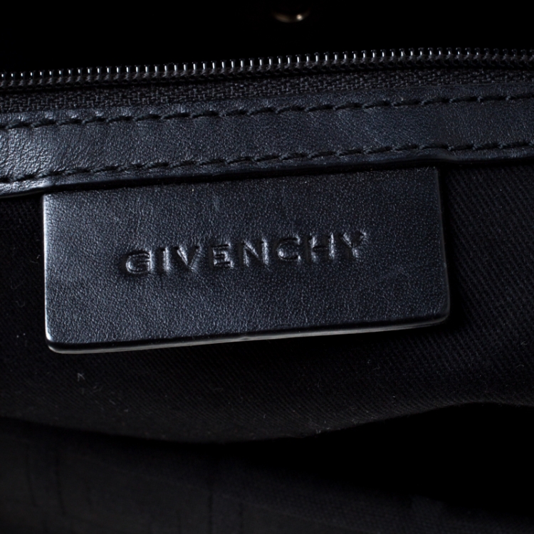 مملوكة مسبقًا Givenchy Black Monogram Canvas and Leather Hobo