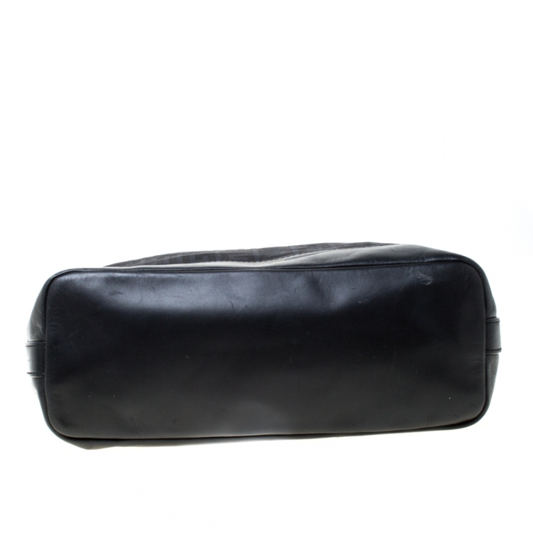 مملوكة مسبقًا Givenchy Black Monogram Canvas and Leather Hobo