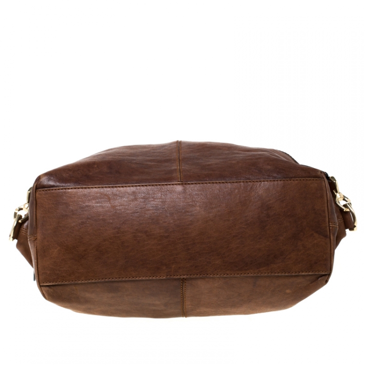 Pre Owned Givenchy Brown Leather Nightingale Satchel