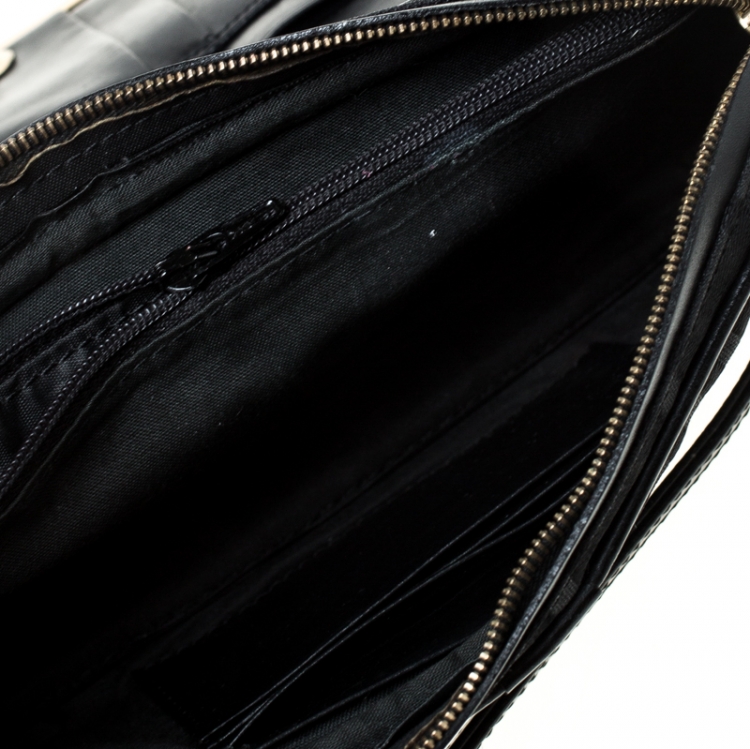 Pre Owned Givenchy Monogram Canvas Flap Clutch Bag