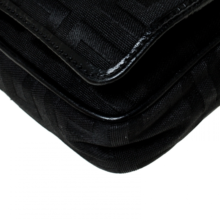 Pre Owned Givenchy Monogram Canvas Flap Clutch Bag