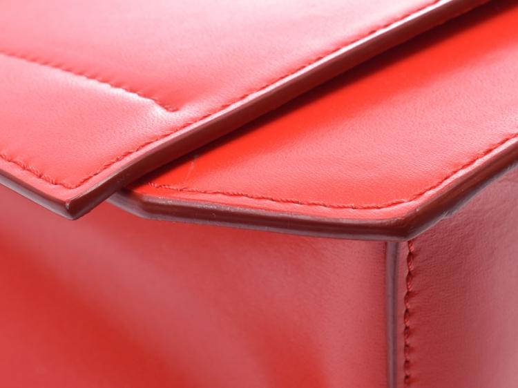 Pre Owned Givenchy Red Leather Crossbody Bag
