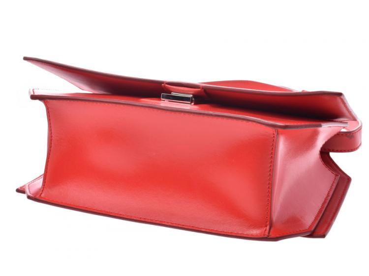 Pre Owned Givenchy Red Leather Crossbody Bag