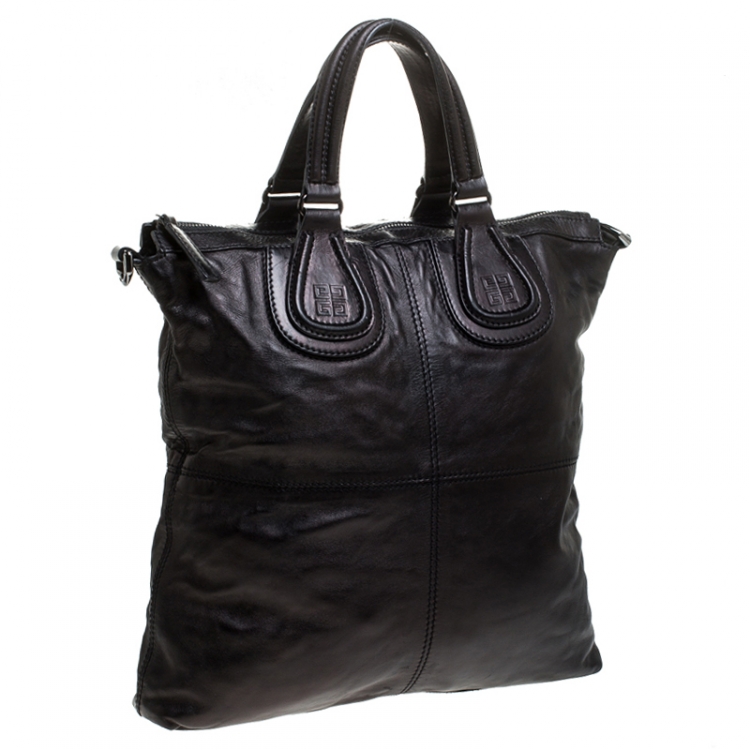 Pre Owned Givenchy Black Leather Nightingale Shoulder Bag