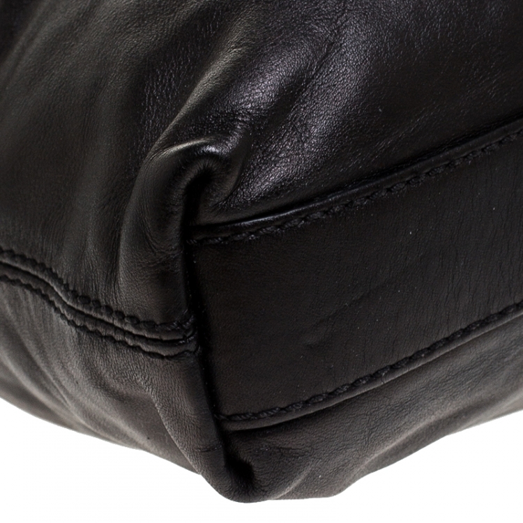 Pre Owned Givenchy Black Leather Nightingale Shoulder Bag