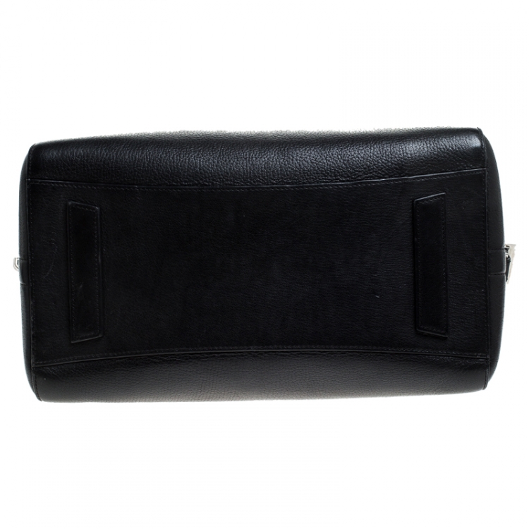 Pre Owned Givenchy Black Leather Medium Antigona Satchel