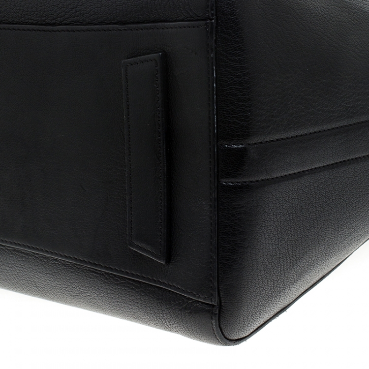Pre Owned Givenchy Black Leather Medium Antigona Satchel