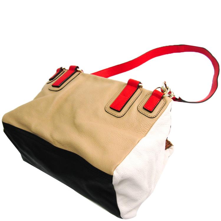 Pre Owned Givenchy Multicolor Leather Pandora Flap Top Handle Bag