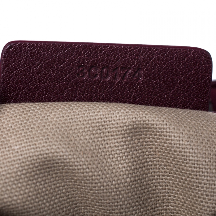 Pre Owned Givenchy Burgundy Leather Medium Antigona Satchel