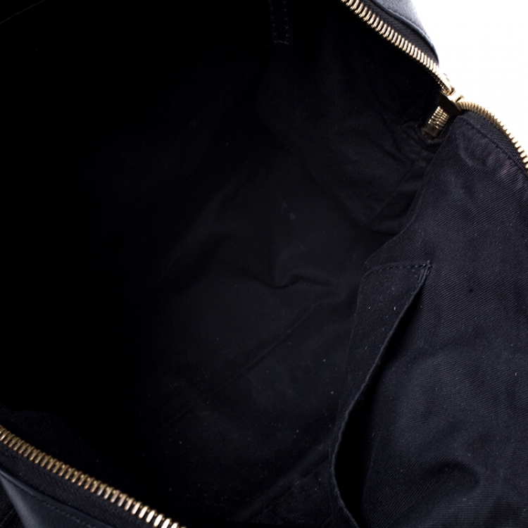 Pre Owned Givenchy Black Monogram Canvas and Leather Satchel