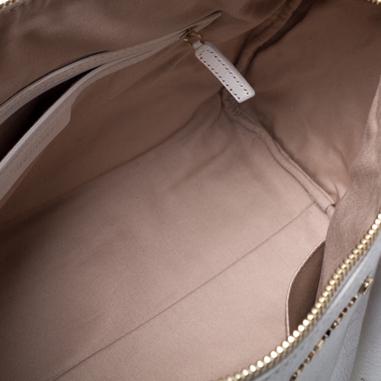 Pre Owned Givenchy White Leather Duffel Bag