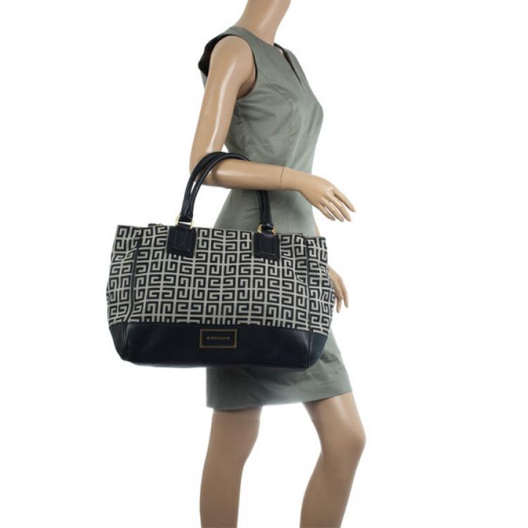 Pre Owned Givenchy Black Monogram Tote