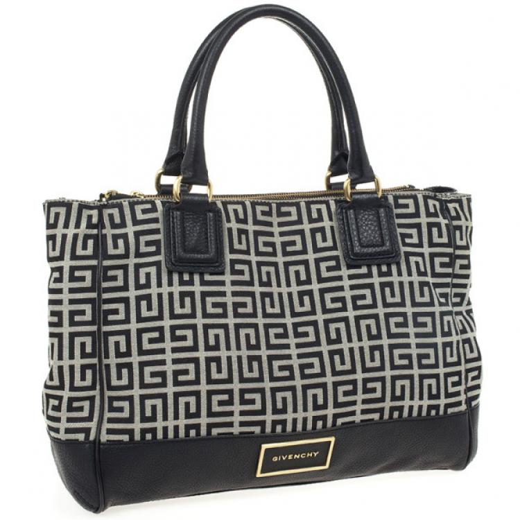 Pre Owned Givenchy Black Monogram Tote