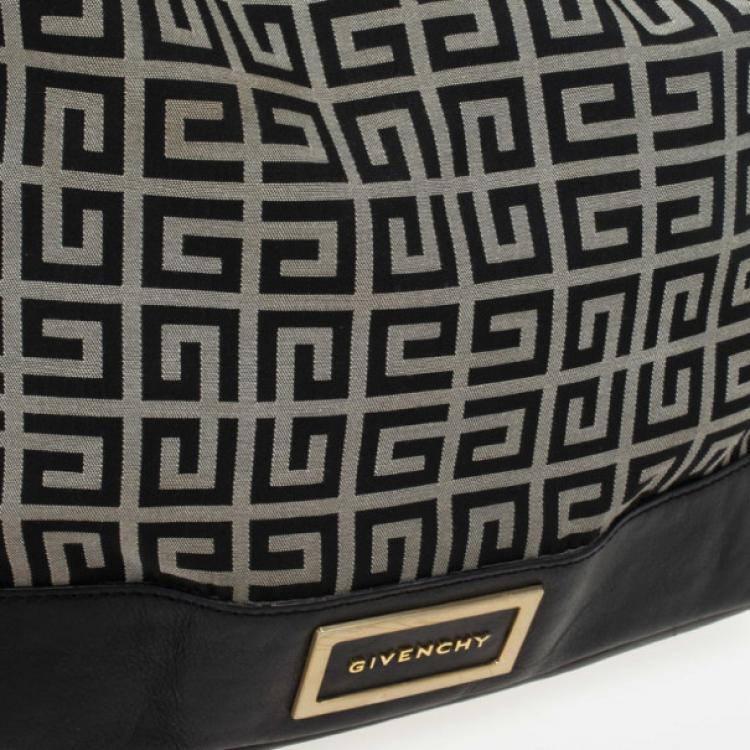 Pre Owned Givenchy Black Monogram Hobo Bag