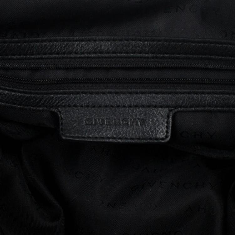 Pre Owned Givenchy Black Monogram Hobo Bag